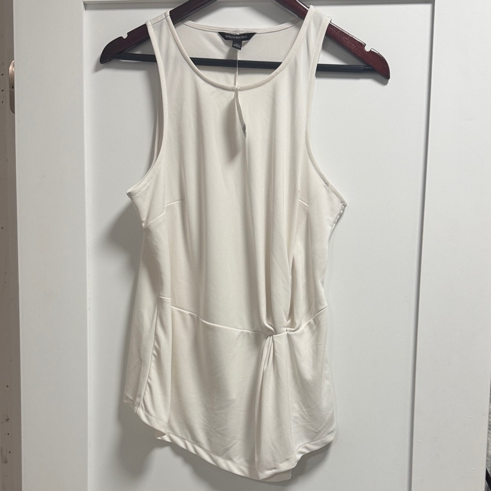 Banana Republic Elegant White Sleeveless Top